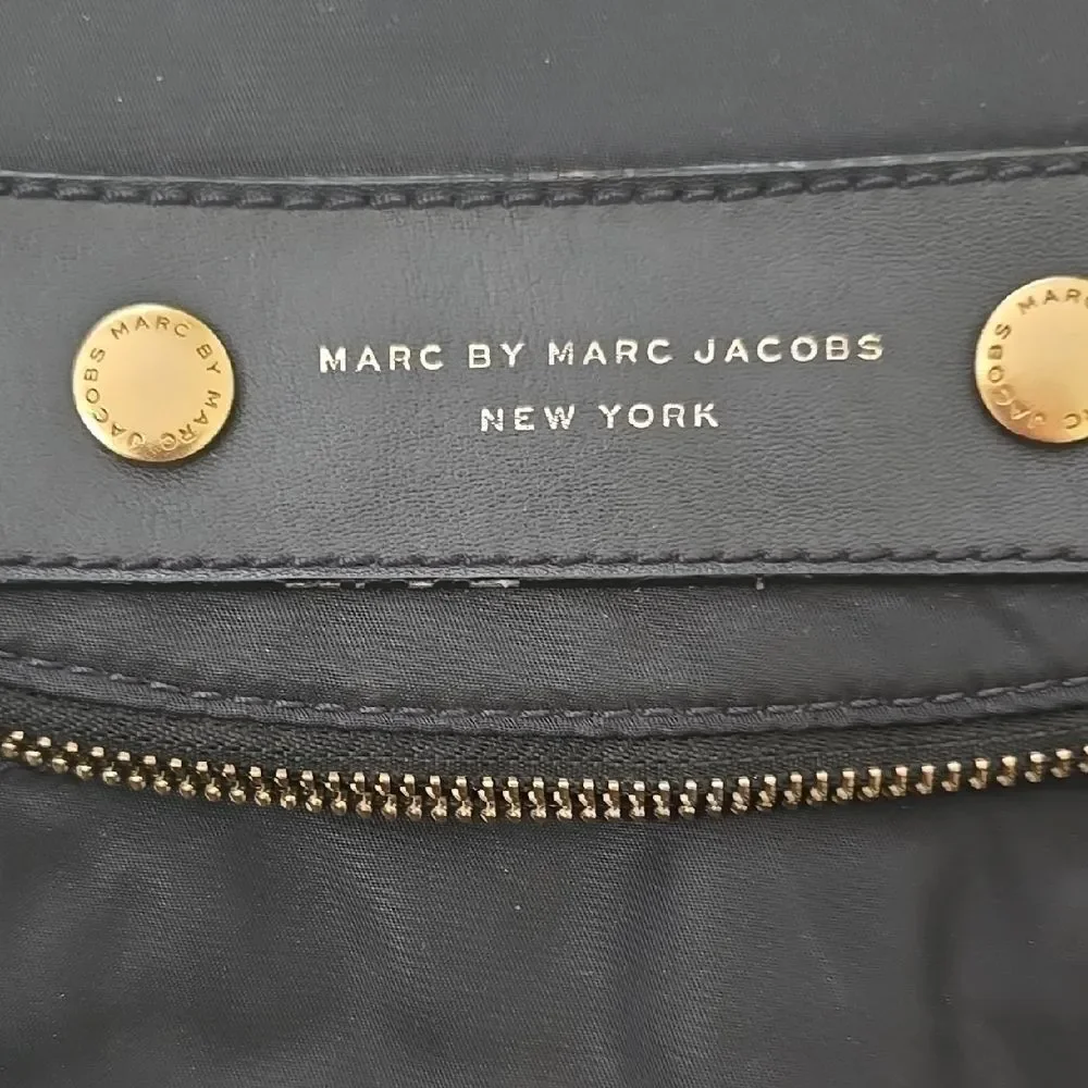 Marc by Marc Jacobs Black Crossbody with Gold Accents - Picture 2 of 12